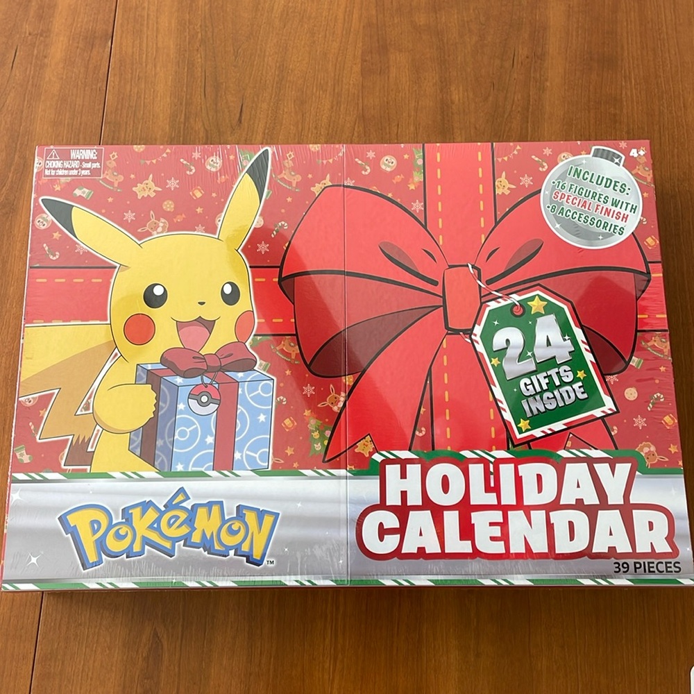 NEW Pokémon Holiday advent calendar, 24 gifts inside ages 4+
